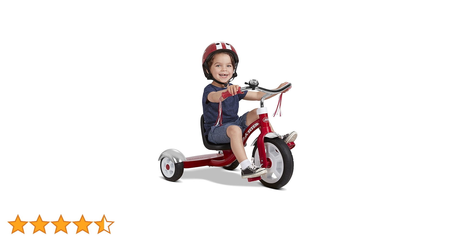 自転車本体 RedioFlyer  ClassicRedTricle 12\"Front Radio Flyer Classic Tricycle with Push Handle, Red, 10-12